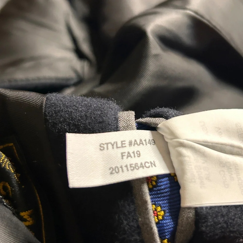 J. Crew Ludlow‎ Topcoat Overcoat Mens Size 36R Cashmere Wool Blend Blue Italy